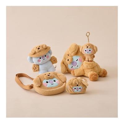 Кукла KOYA BABY FLUFFY, лежащая на полу/брелок для ключей/костюмный шкаф, набор из шляпы-ведра/мини-сумка с подвесками/сумка через плечо в виде куклы-лица (5 вариантов)