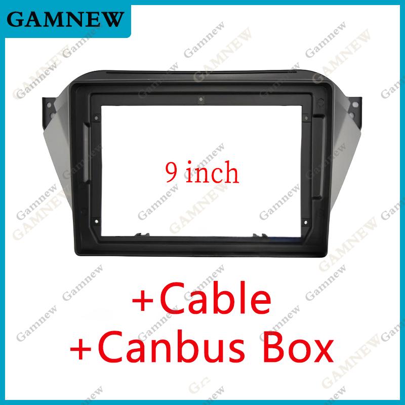 9 inch 10 Inch Car Frame Fascia Adapter Canbus Box Decoder Android Radio Dash Fitting Panel Kit For JAC Refine S2 T40 2015-2018