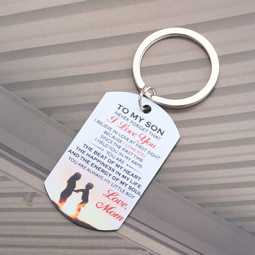 BLUELANS NECKLACE Wonderful Love You Military Dog My Son Tag To I Letter Pendant Necklace/Keychain Women Present