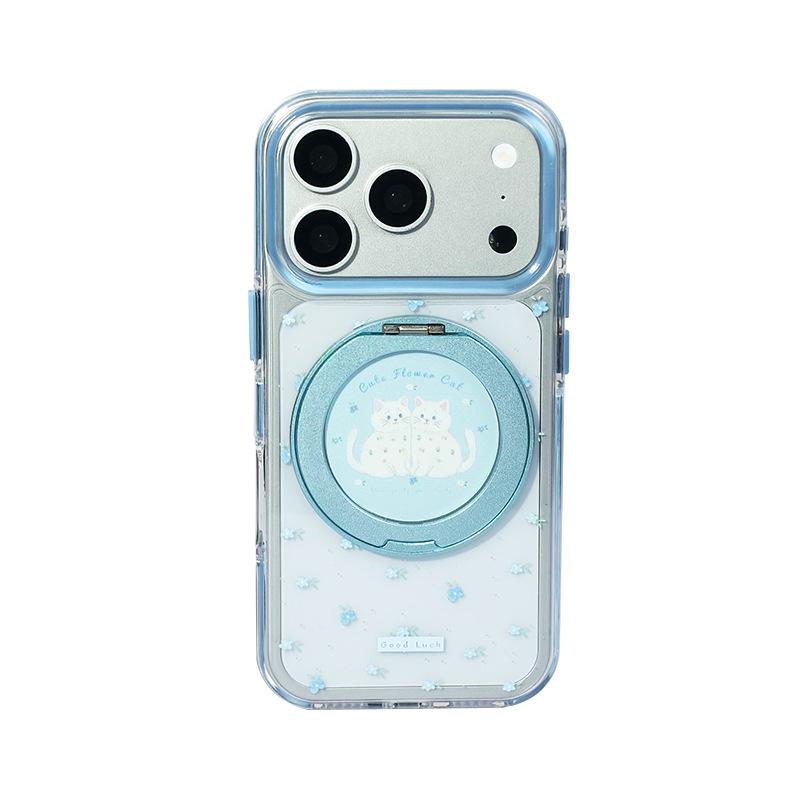 Чехол для iPhone 17 Pro Max/15 Pro с поворотной подставкой на 360°