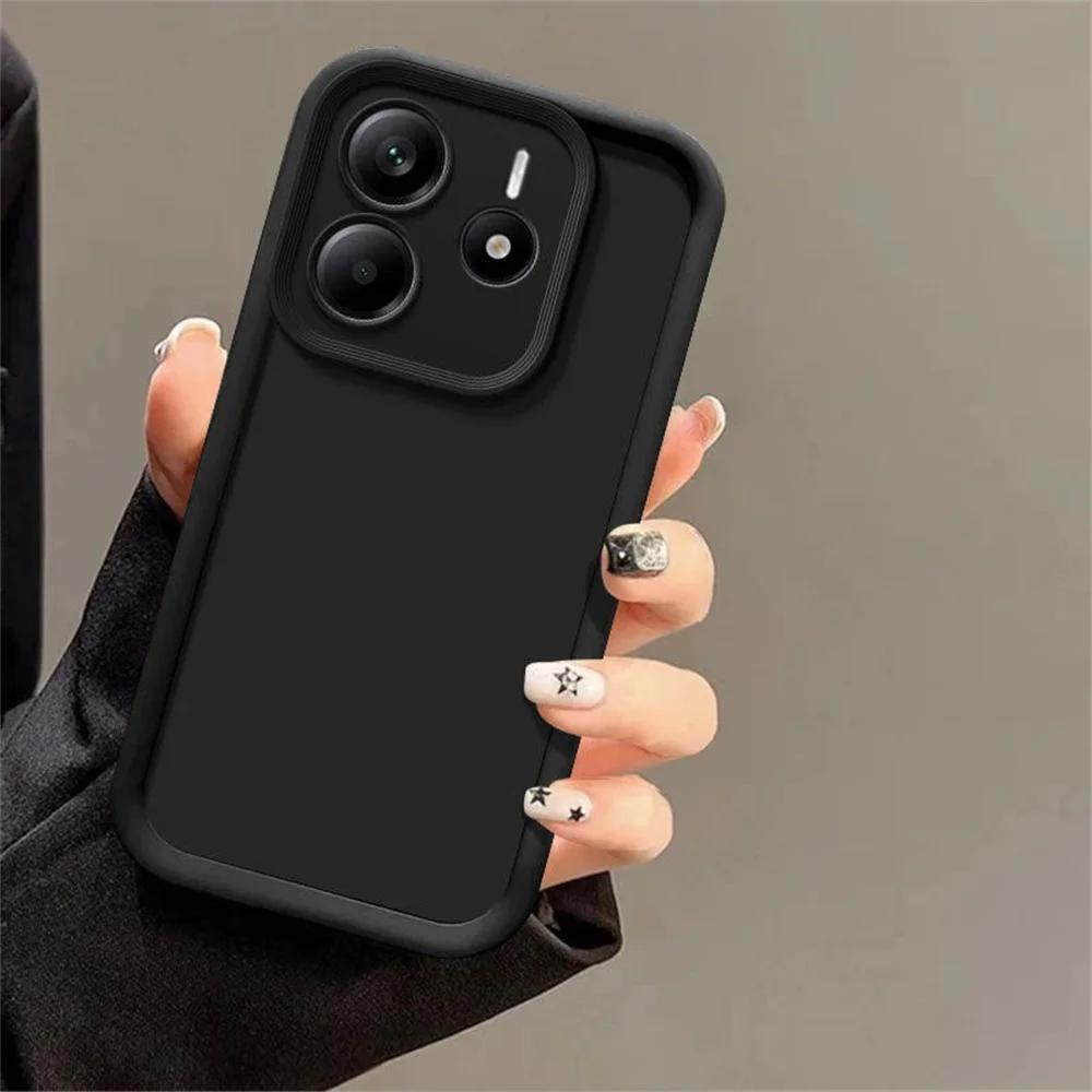 Для Xiaomi Redmi Note 14 4G Чехол Redmi Note 14 5G Чехол для телефона Redmi note 14 Funda Задняя крышка Однотонный Силиконовый для объектива камеры