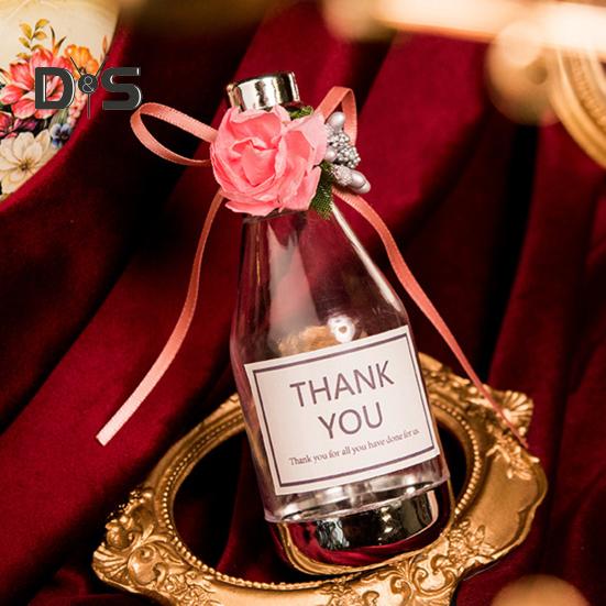 10 шт., золотисто-серебряная мини-коробка для конфет, имитация бутылки шампанского, красивая праздничная мини-коробка для конфет на детский праздник