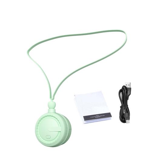 Подвесной вентилятор для шеи без помощи рук, регулируемый на 360 градусов 3-скоростной малошумный перезаряжаемый мини персональный вентилятор для шеи