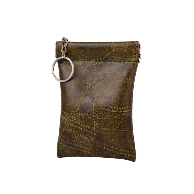 Кожаный брелок для ключей мужской женский держатель для ключей органайзер чехол коровья спилок сумка для ключей от машины кошелек ключница маленький кошелек мини-кошелек