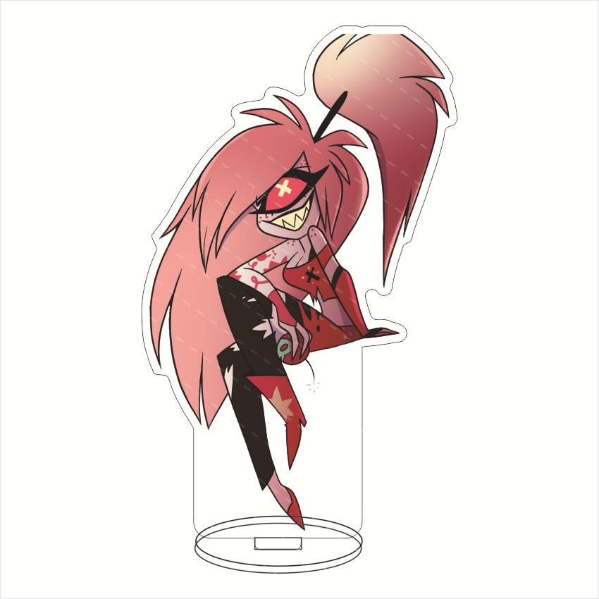 Аниме Hazbin Hotel Чарли Морнингстар Косплей Стенд Акриловые Фигурки Вагги Настольный Стоячий Знак Модель Декор Подарки на День Рождения