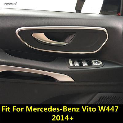 Внутренние аксессуары для Mercedes-Benz Vito W447 2014-2025: дверные ручки, декоративные накладки на ручки дверей, декоративные молдинги.