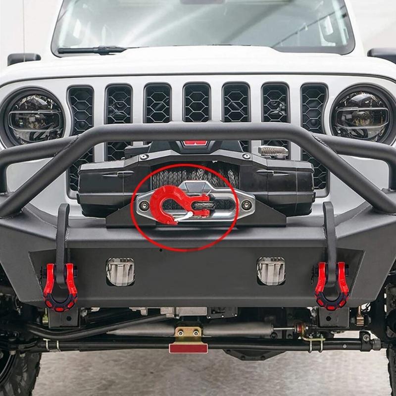 3/8-дюймовый крюк-скоба с предохранительными защелками, легированный стальной крюк для лебедки для грузовика