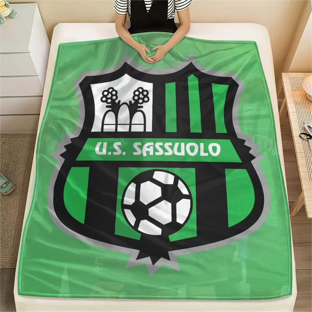 Sassuolo Football Club,pattern Flannel Blanket, High quality Comfortable for All Seasons, Home Decor, Warmth and Comfort, Perfect for Gifts.