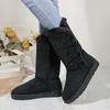 Fashion Classic Plush Snow Boots and Calf Women's Boots Wool Women's Boots Warm Winter Shoes 2025 Winter New Women's Shoes