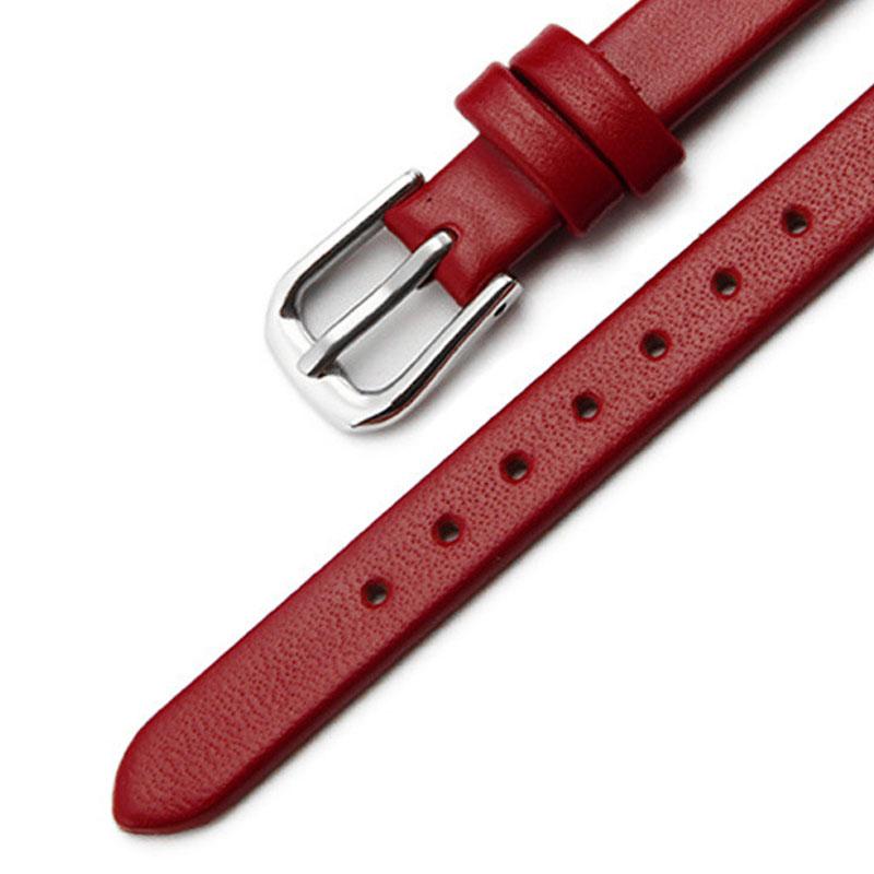 Тонкий ремешок на запястье с пряжкой-пряжкой, повседневный, из натуральной кожи, сменный ремешок для женских часов, тонкие аксессуары для женских часов