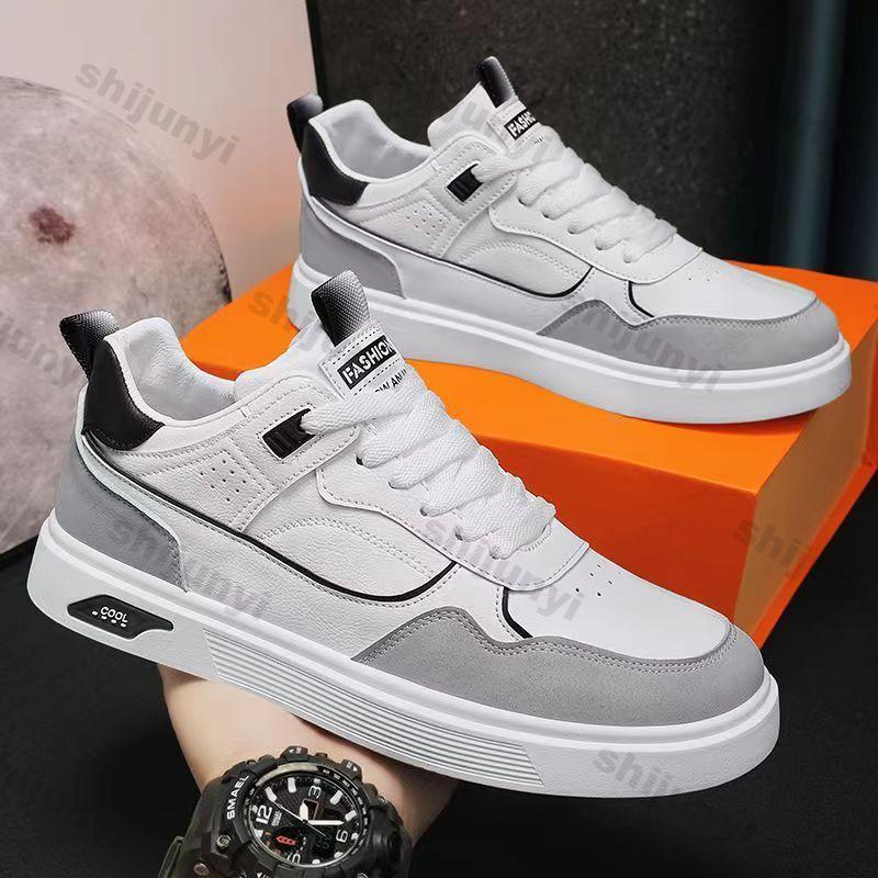 Men Sneakers 2024 New Autumn Flat Casual Shoes Breathable Outdoor Lace Up Anti Slip Comfort Mesh Fabric Fashion Skateboard Shoes