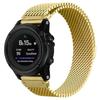 Ремешок для часов Garmin Fenix 5/6/7/Fenix 8 47 мм, магнитный, из нержавеющей стали, с гальваническим покрытием, усиленный, миланская сетка