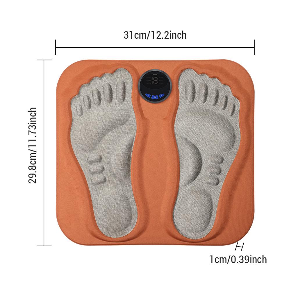 3D Smart Feet Massage Pad,6 Mode 15 Levels Ems-Foot Massager Circulation Boosters,For Tired Feet