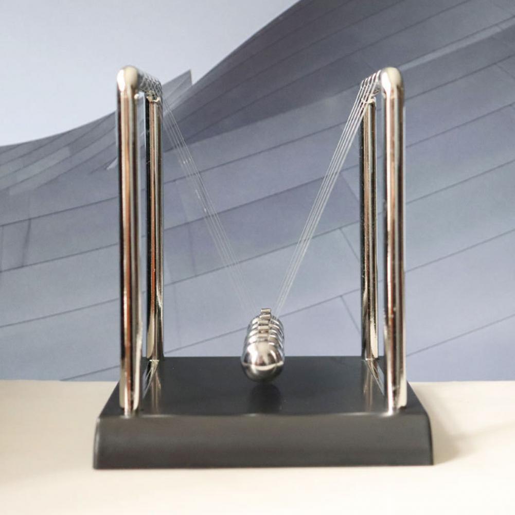 Колыбель Ньютона Металлический Маятник Образовательная Физическая Игрушка Квадратный Дизайн Кинетическая Энергия Офисный Сниматель Стресса Орнамент Балансировочный Мяч