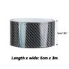 5D Carbon Fiber Car Sticker DIY Paste Protector Strip Car Door Sill Scuff Side Mirror Anti Scratch Tape Vinyl Film Waterproof 3m