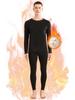 ANGEL CITIZ Warm Innerwear Set Medium Includes Heattech Long Sleeve and Long Made of Cashmere and for Winter Size Men's (Moisture-Wicking,