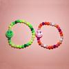 BONBEAU Neon Color Smile Beads Bracelet