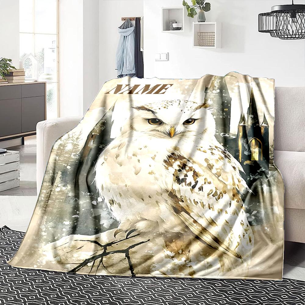 Custom Name Harry Potter Night blanket for Couch & Bed, Plush Cozy Fuzzy Blanket Super Soft & Warm Blankets for Fall and Winter. 090881
