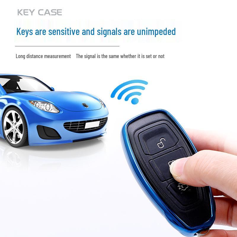 TPU Protective Ford Key Case for Kuga, Focus, EcoSport, Escort, and Mondeo