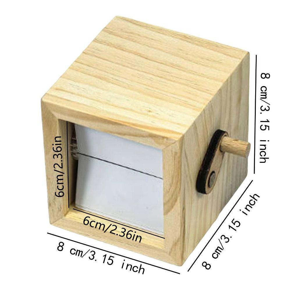 8/16 Photos Hand Crank Photo Flip Book Frame Luminous Wooden Animated Photo Album Valentine's Day