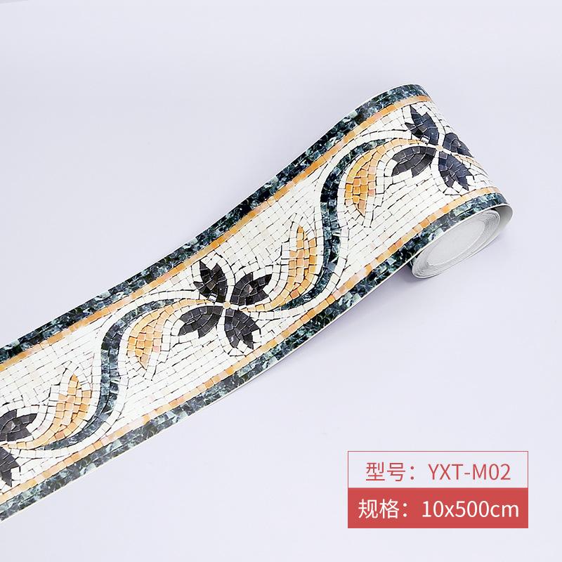 Мозаичный плинтус, угловая наклейка на стену, ванная комната, офис, стекло, линия талии, домашний декор, водостойкий пол, волновод, художественные обои