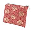 Indenya Inden Coin Purse F Coin Purse 08 Deerskin Red X White Lacquer Hydrangea Pattern 1008-13-174