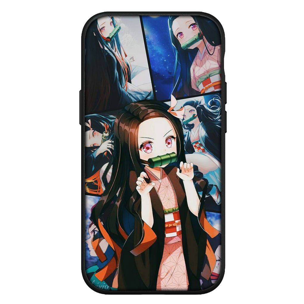 Чехол для iPhone 16 15 Xiaomi Redmi Note 14 13 12 11 Pro Max X 8 16e Samsung Galaxy S25 S24 S23 Moto OPPO Huawei Kyoujurou Demon Slayer Tanjirou Nezuko