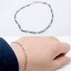 S925 Men's and Women's Silver Slide Slim Chain Bracelet B0473-1
