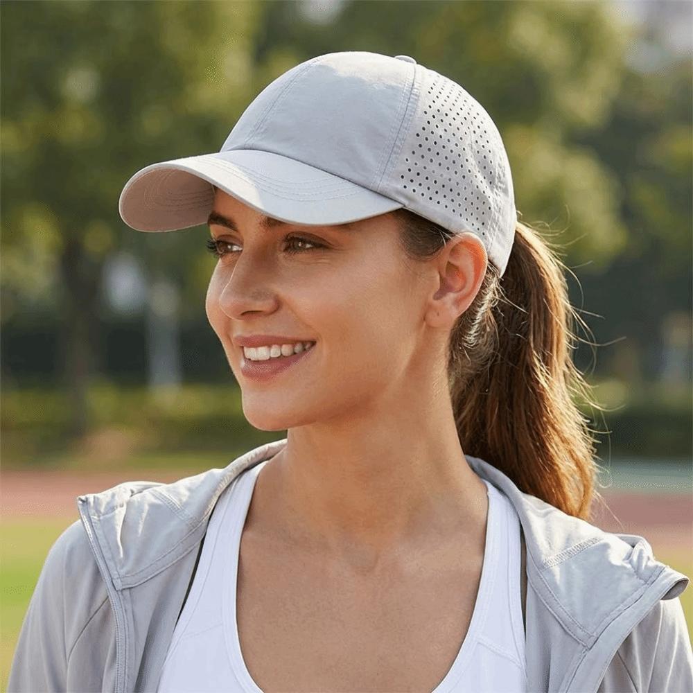Breathable Mesh Peaked Cap Lightweight Sport Cap Unisex Sun Hat Outdoor Sports