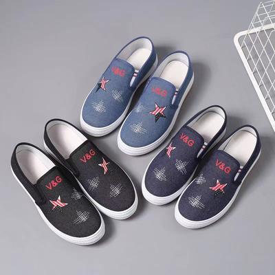 Новые весенне-летние новые повседневные студенческие туфли на мягкой подошве для ходьбы туфли-однопедальки для мам