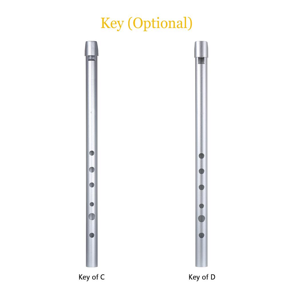 Irish Whistle Traditional Tin Penny Whistle 6 Holes Flute Wind Music Instrument for Beginners