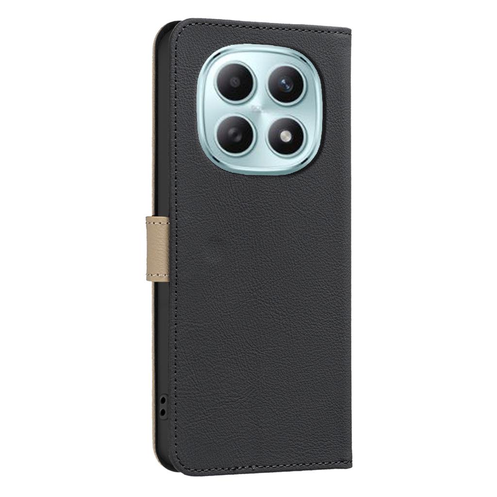 Для Xiaomi Poco M8 5G/Redmi Note 15 5G (Глобальный)/15 4G (Глобальный) Кожаный чехол BINFEN COLOR BF36 с цветочным узором, чехол для телефона, кошелек с RFID-блокировкой, подставка