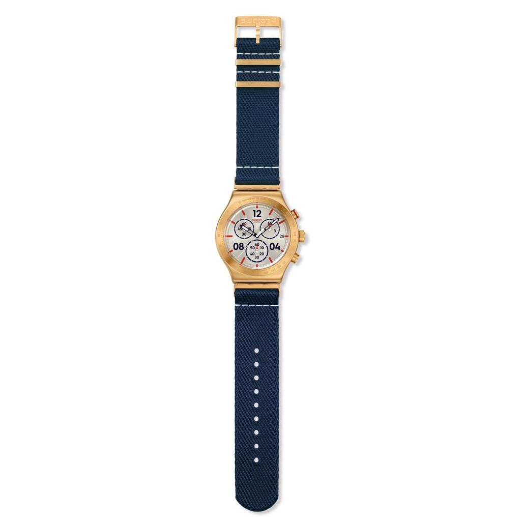 Swatch NEW IRONY CHRONO DREAM Синий Мужские Наручные Часы CAPTAIN'S, YVG419, Мужские,