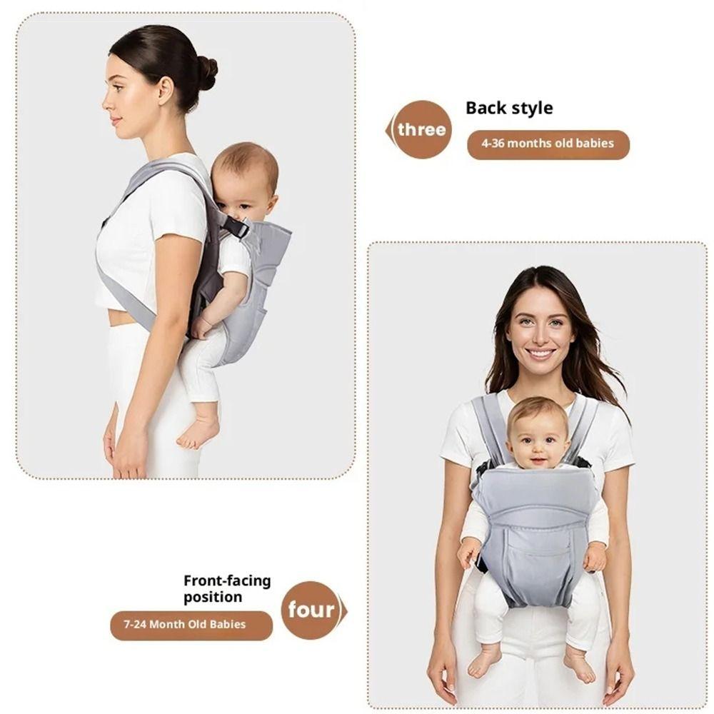 Breathable Design Baby Wrap Carrier Multifunctional Use Baby Swaddle Strap Front Facing