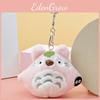 Mini Totoro Plush Toy Soft And Cute Cat Stuffed Animal Keychain Bag Charm**