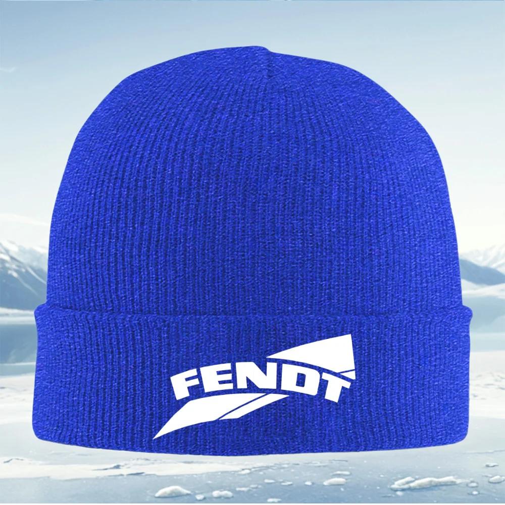 White logo with curved word and shapes Unisex Women Unisex Knitted Hat Beanie Pullover Cap Winter Thermal Warm Christmas Outd