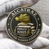Крокодил Заключенный Фотография Монета Тюремные Сувениры Монета Вызова Крокодила Флорида Эверглейдс Тюремный Коллекционный Предмет Монета из Истории Преступности Подарок для Коллекционеров