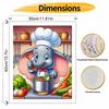 Disney DIY Painting Kit Chef Dumbo Cooking Style Home Decor Craft Gift Idea Art Supplies Canvas Wall Hanging Unique Creative Decor