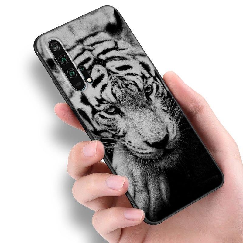 Чехол для телефона Lion Tiger Animal для Huawei Honor 7A 8A 9X 20 Pro 8 10X Lite 9A 8C 9C 20E 7S 8S 20S 8X 10i 20i 30i Мягкий черный чехол
