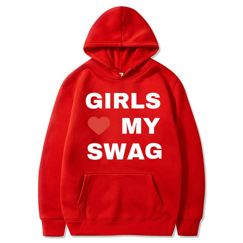 Худи с принтом рэпера Chief Keef 'Girls Love My Swag' Мужская мода Популярные повседневные толстовки Свободные худи Уличная одежда
