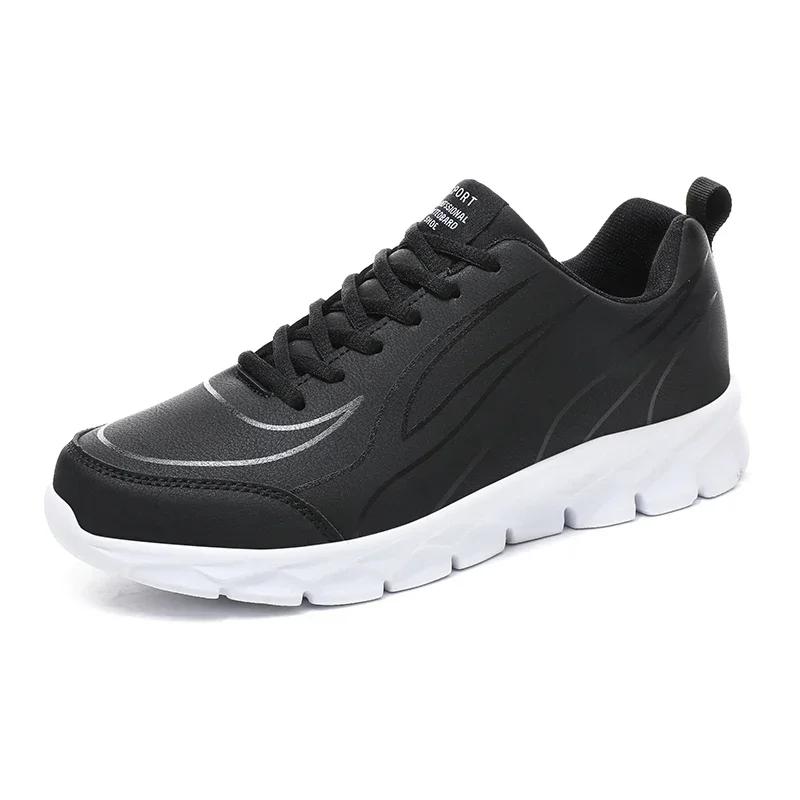 Модные повседневные кроссовки мужские Обувь Повседневные На шнуровке Круглый носок Кроссовки Уличные Противоскользящие Для ходьбы Бега Беговые кроссовки Zapatilla Deportiva Homb