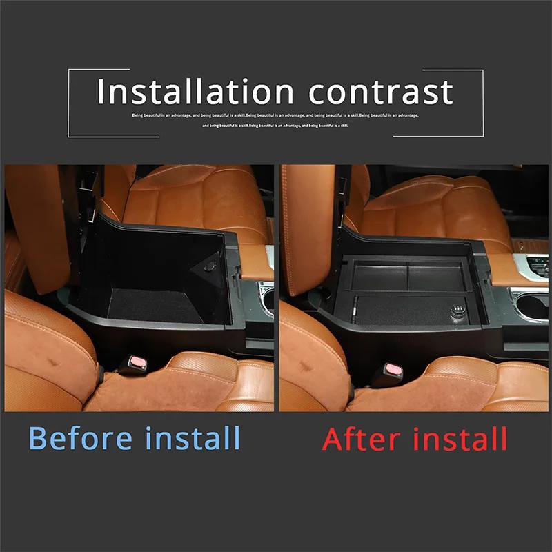 For Toyota Tundra 2014-2021 Car Armrest Box Safe Combination Lock Storage Box Carbon Steel Interior Accessories