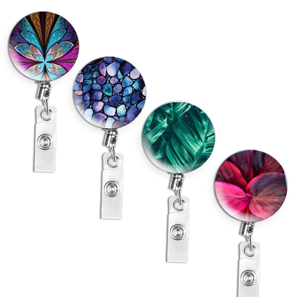 Креативный набор выдвижных офисных брелоков - 4 шт., противоугонный стальной трос