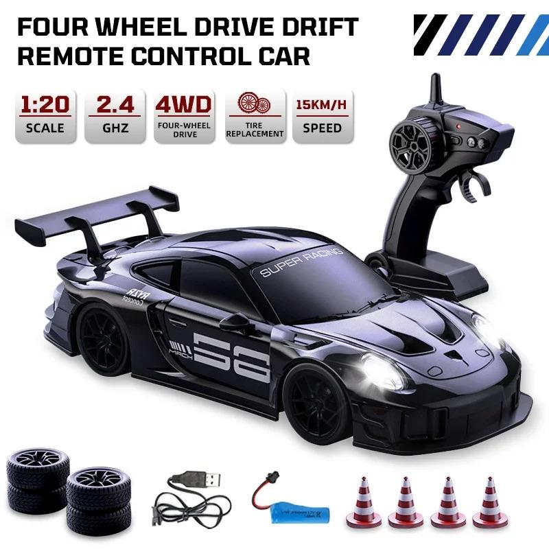 4Wd 15Km/h Rc Drifting Car High SpeedRemote Control Car Radio-Control Racing Vehicle with Light Wireless Model Children Boy Gift