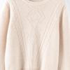 Женский кашемировый свитер Qinghe Cashmere 30% Кашемир 70% Шерсть Осенне-зимний кашемировый пуловер Мягкий и теплый