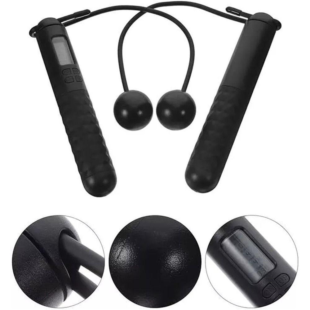 Беспроводная скакалка без веревки со счетчиком, цифровая скакалка для подсчета прыжков, скакалка для прыжков, для помещений и улицы