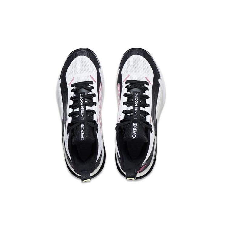 Li-Ning Air Strike 10 Cushioning Support Stability Anti-Slip Mid-Top Basketball Shoes Men Basketball Shoes White ABAT089-1