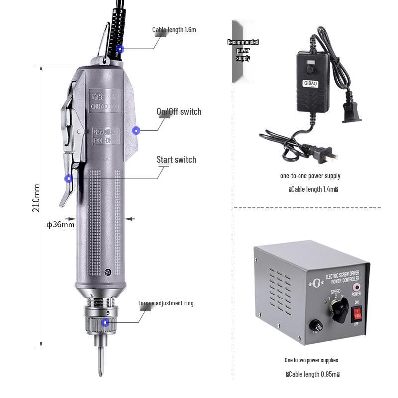 Набор электрических отверток Qibao Seiko 3C с регулируемым крутящим моментом и скоростью