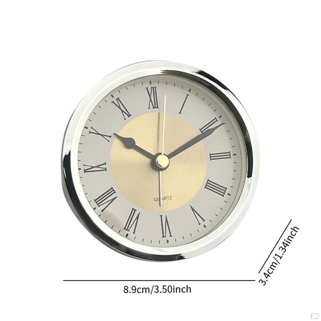 Круглые вставные часы с головкой Mini Modern с римскими цифрами 3,5 дюйма для гостиной