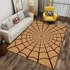 "Brown Spiderweb Pattern Area Rug for Living Room or Bedroom Decor" Suitable for use as an anti-slip for living room bedroom sofas